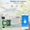 WiFi-Wasser-Timer 137x126x54mm 4xAA Bluetooth 5.0 IP65 6