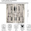 Farmhouse Kitchen Curtains Vintage Fork Spoon Beige Linen 2