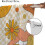 70s Lips Curtains Retro Boho Mushroom Flower Print Orange 5