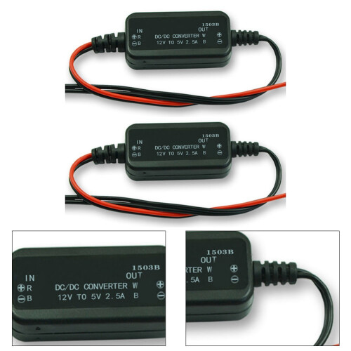 stk. DC-spændingsreducerkonverter 12V step-down til 5V DC-DC 2,5A regulator 2