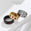 Men's Stainless Steel Rotatable Fidget Ring Gold Size 7 3