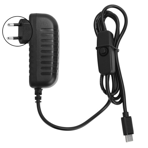 Raspberry Pi 4B Netzteil 5V 3A Type-C Ladegerät mit Ein/Aus-Schalter 1