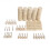 Wool Polishing Wheel Set Felt Pad 129 Pcs White 2