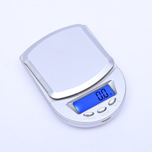tooloflife Mini Digital Weighing Scale Pocket Scale LCD Backlight Display for Net Weight Determination Silver 1