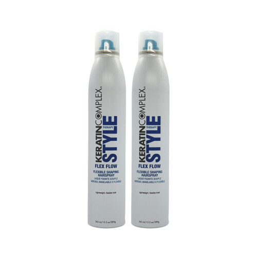Keratin Complex Style Therapy Flex Flow Hairspray 10.2 Oz (Pack of 2)