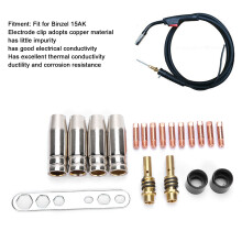 Welding Accessories Kit 19Pcs for Binzel 15AK MIG Torch Nozzles & Contact Tips