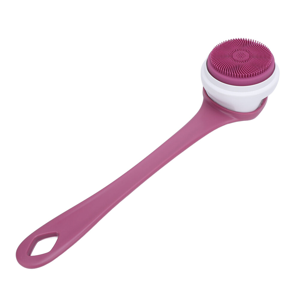 Electric Body Brush 1800mAh Waterproof Shower Scrubber with 5 Heads, Purple
