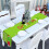 Chemin de table de Noël motif elfe vert 13 x 72 pouces 3