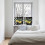 Lemon Farm Kitchen Curtains and Valance Set Black White 4