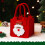 Sacolas de feltro em formato de maçã para a véspera de Natal, sacolas reutilizáveis para doces. 3