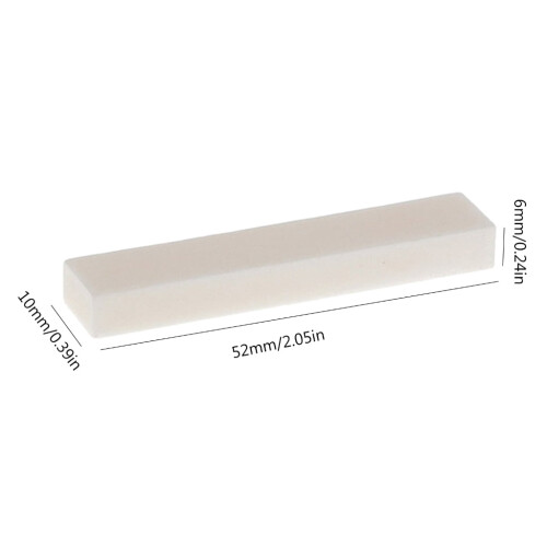 CIYISON DIY Guitar Nut Blank Unslotted Bone 1 Piece 2