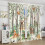 Woodland Animal Curtains Rustic Forest Pattern 2 Panels 5