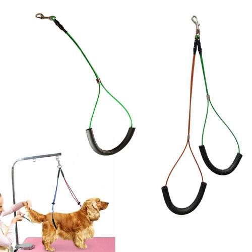 BE-TOOL Dog Grooming Harness Adjustable Dual or Single Rope 2