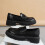 Γυναικεία Δερμάτινα Loafers Βρετανικού Στυλ με Στρογγυλή Μύτη 7
