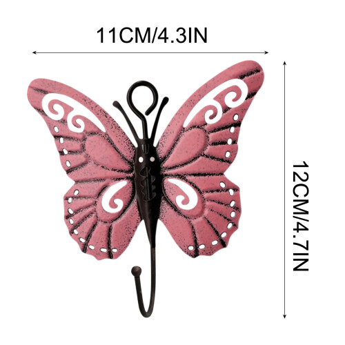 Decorative Iron Flower Small Hooks Wall Decoration Entryway Hooks Single Hooks 2