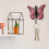 Decorative Iron Flower Small Hooks Wall Decoration Entryway Hooks Single Hooks 5