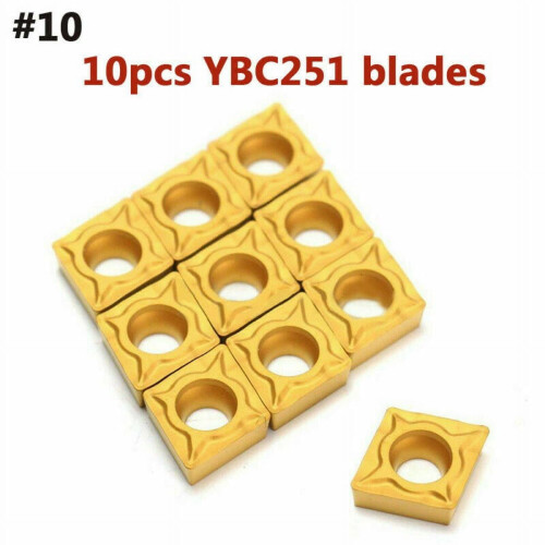 10Pcs 40 Types Cnc Carbide Tips Inserts Blade Cutter Lathe Turning Tool + Box Tu 1