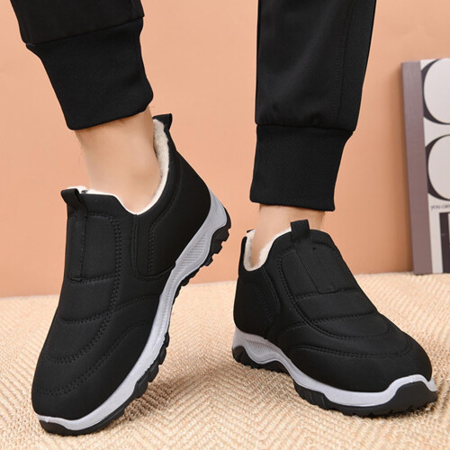 Women's Wide Snow Boots Black Size 6 1