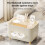 Τετράγωνο κάλυμμα κουτιού χαρτομάντιλων, διακοσμητική θήκη κύβου για μπάνιο, 5