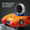 Πυραύλος Orange Press And Go Space Αστροναύτης Αυτοκίνητο Παιχνίδι με Πίσω Όχημα Δράσης με 5