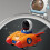 Πυραύλος Orange Press And Go Space Αστροναύτης Αυτοκίνητο Παιχνίδι με Πίσω Όχημα Δράσης με 8