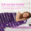 Couverture violette 60 x 50 pouces 3