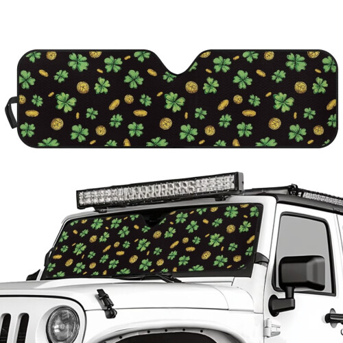 Jeep Wrangler JK JL windshield sun shade foldable UV 1