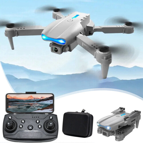 Drone FPV HD 1080P με θήκη, πτυσσόμενο τηλεκατευθυνόμενο τετρακόπτερο, διατήρηση ύψους, 2