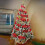 Fita de Natal em malha para decoração e artesanato DIY, cor vermelha. 1 rolo com 360 polegadas de comprimento e peso de 0,30 libras. 7