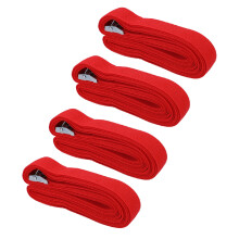 4PCS Red Heavy Duty Adjustable Luggage Straps, Portable Travel Belts