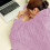 Wool Shawl Blanket Polyester Fleece 100x70cm 3