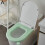 Capa de assento sanitário de silicone à prova d'água 42,6 x 38,6 cm (16,77 x 15,21 polegadas) 8