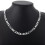 Colar masculino de prata esterlina 925 com corrente plana, de 45 a 60 cm (18 a 24 polegadas). 6
