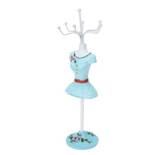 Lady Figure Jewelry Display Stand - Rotating Resin Organizer 25x7.5cm