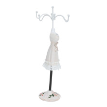Polyresin Jewelry Stand Display with Rotatable Bracket - Champagne