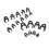 Metric Crow's Foot Spanner Set 19pcs 8-32mm 1