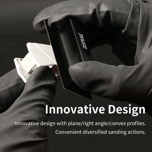 DSPIAE Aluminium Flat Sanding Paper Block (Black) AS-25FPBK 2