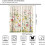 Floral Curtains Retro Bird Flower Pattern 2 Panel Set 55x39 2