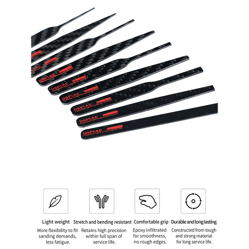 DSPIAE Irregular Carbon Fiber Sanding Stick Set 3 CFB-S01 1