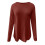 Damen-Tunika-Pullover, lockere Passform, Rundhalsausschnitt, Größe L 5