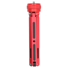 Adjustable 1/4in Mini Tripod 3-13cm for Phone & Camera, Red
