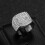 Men's Stainless Steel CZ Ring Silver Size 10 3