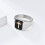 Men's Stainless Steel Cross Ring Silver Gold Size 9 2
