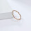 Women's Stainless Steel 2MM Simple Classic Stackable Forefinger Ring Rose Gold Size 6 3