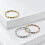 Women's Stainless Steel 2MM Simple Classic Stackable Forefinger Ring Rose Gold Size 6 4
