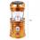 Solar LED Portable Lantern Telescopic Torch Lamp Multi-Function Gold 4