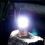 Solar LED Portable Lantern Telescopic Torch Lamp Multi-Function Gold 5