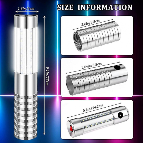 4 τεμάχια LED Strobe Επαναχρησιμοποιήσιμο LED Light Επαναφορτιζόμενο Σαμπάνιας LED Μ 2
