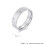 Herrvigselring i rostfritt stål, silver, 6 mm, storlek 12 2