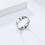 Herrvigselring i rostfritt stål, silver, 6 mm, storlek 12 3